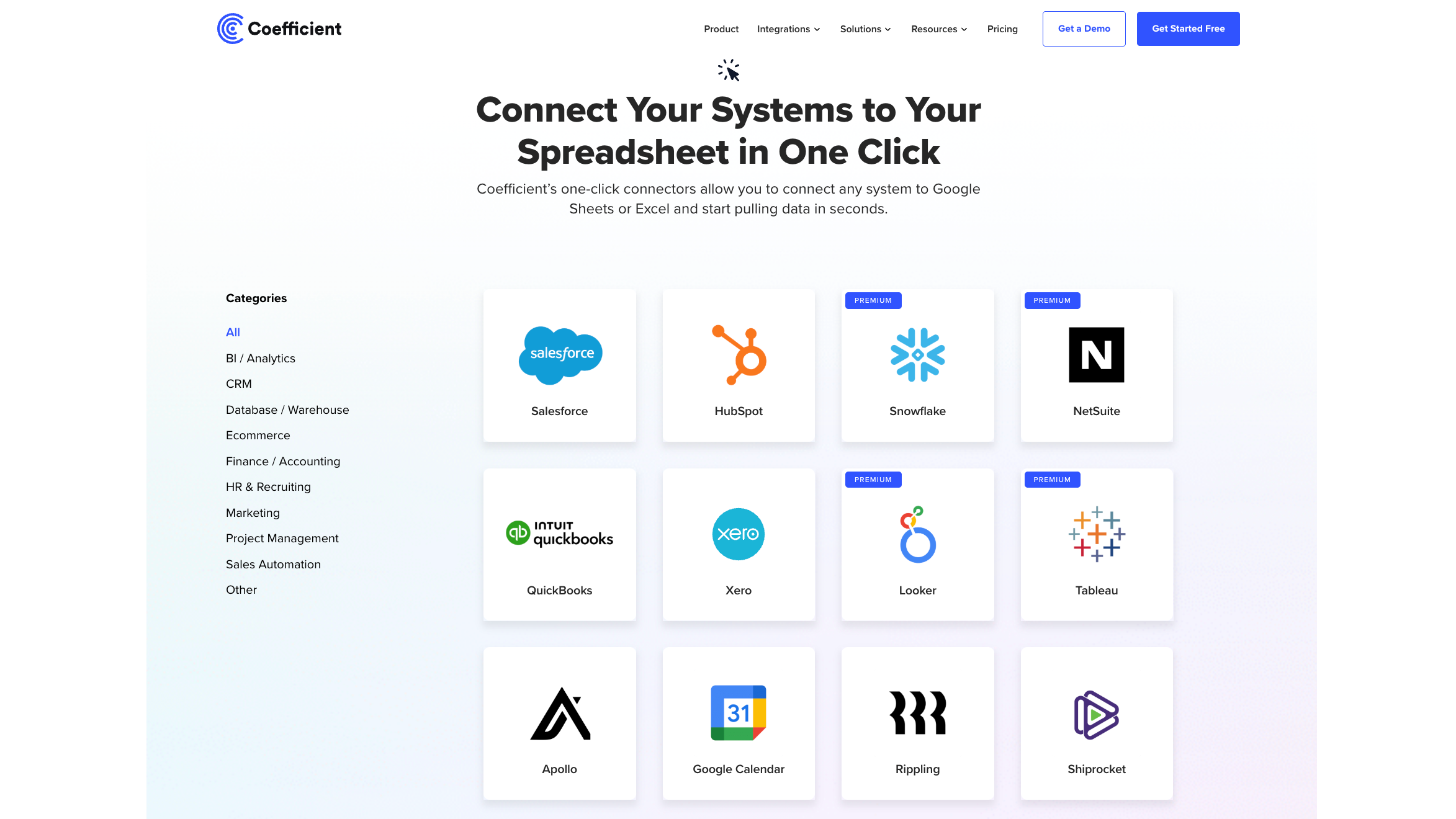 connect your spreadsheet to hubspot or any other system